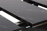 Masa Bucatarie Star Dining Table Extensibila, Gri, 120 x 75 x 79 cm - Negru, SKU 974NMB1735