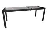 Masă dining extensibilă Silva - 1012, Negru, 120x74x75 cm