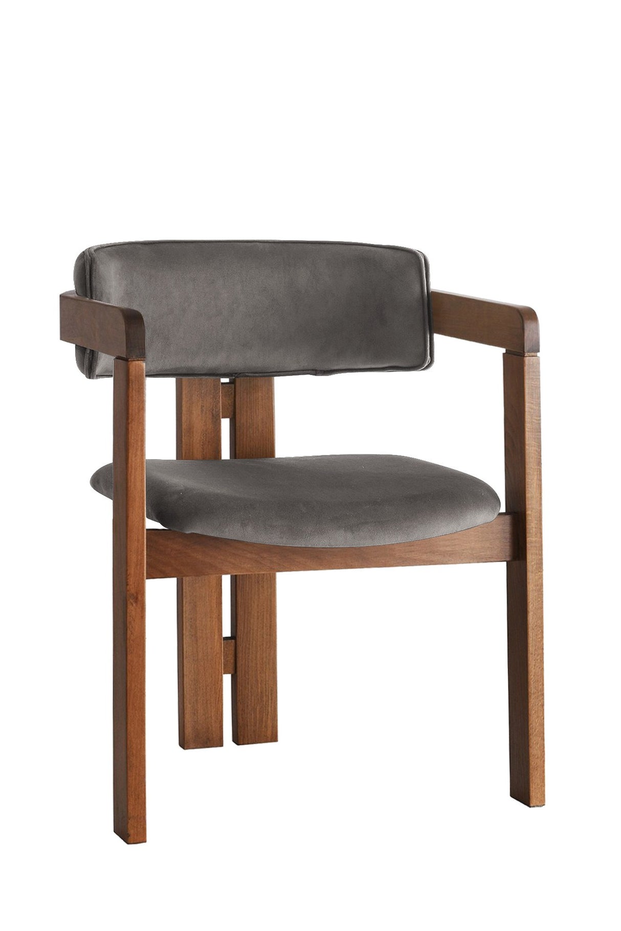 Scaun CO - 029, Nuc - Antracit, 58x49x76 cm