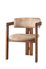Scaun CO - 032, Nuc - Bej, 58x49x76 cm