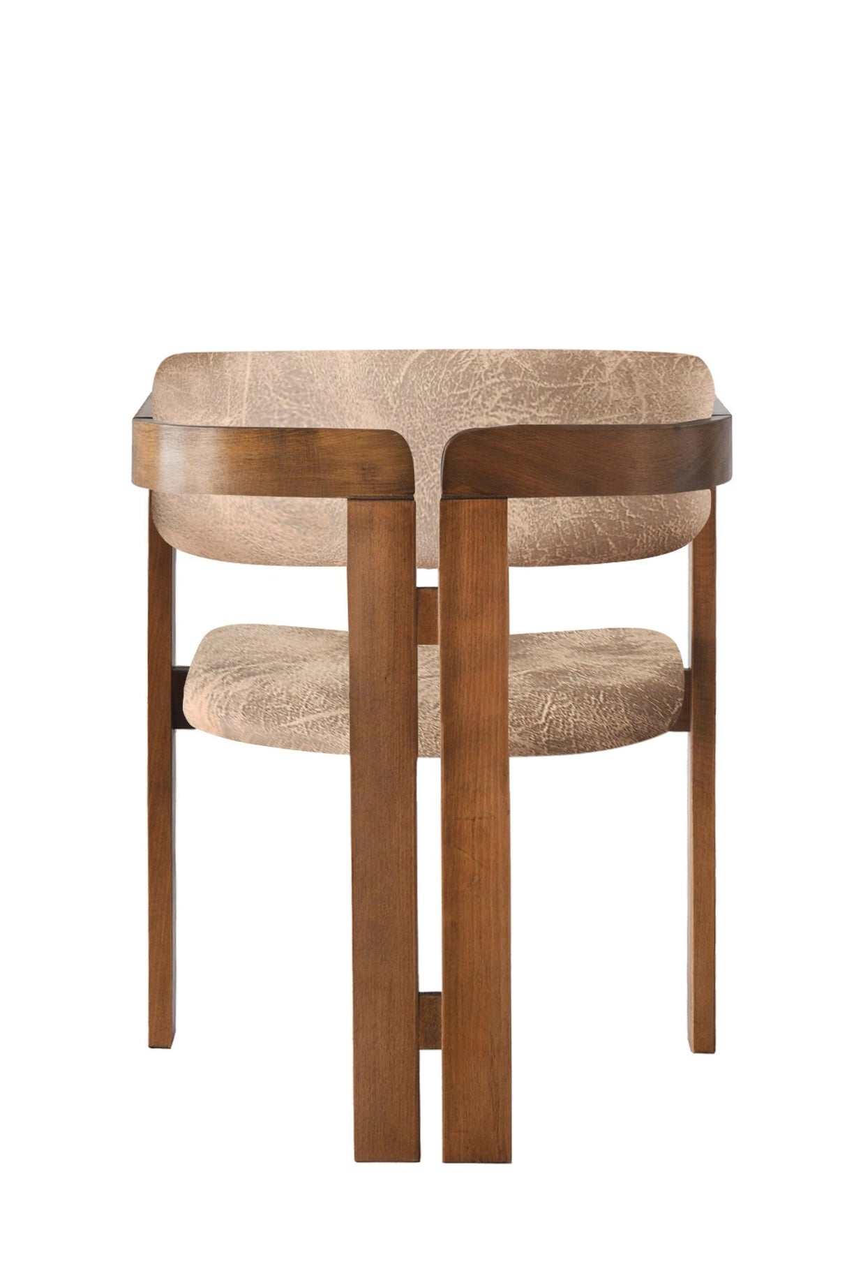 Scaun CO - 032, Nuc - Bej, 58x49x76 cm