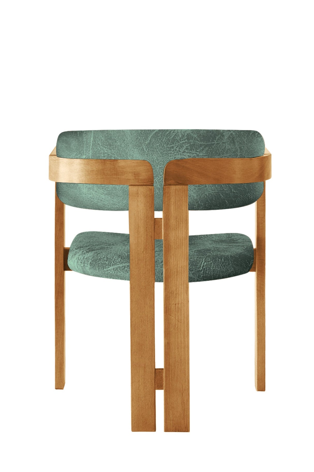 Scaun CO - 040, Stejar - Verde, 58x49x76 cm