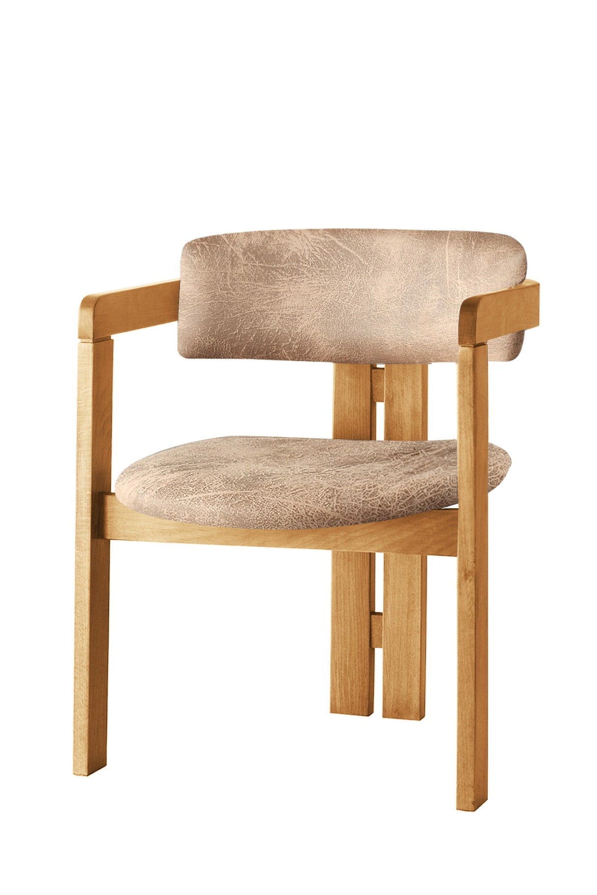 Scaun CO - 041, Stejar - Bej, 58x49x76 cm