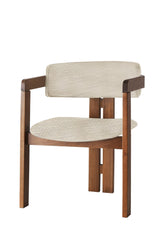 Scaun CO-015, Gri deschis - Nuc, 58x49x76 cm