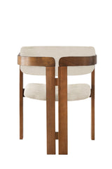 Scaun CO-015, Gri deschis - Nuc, 58x49x76 cm