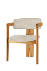 Scaun CO-046, Gri deschis - Stejar, 58x49x76 cm