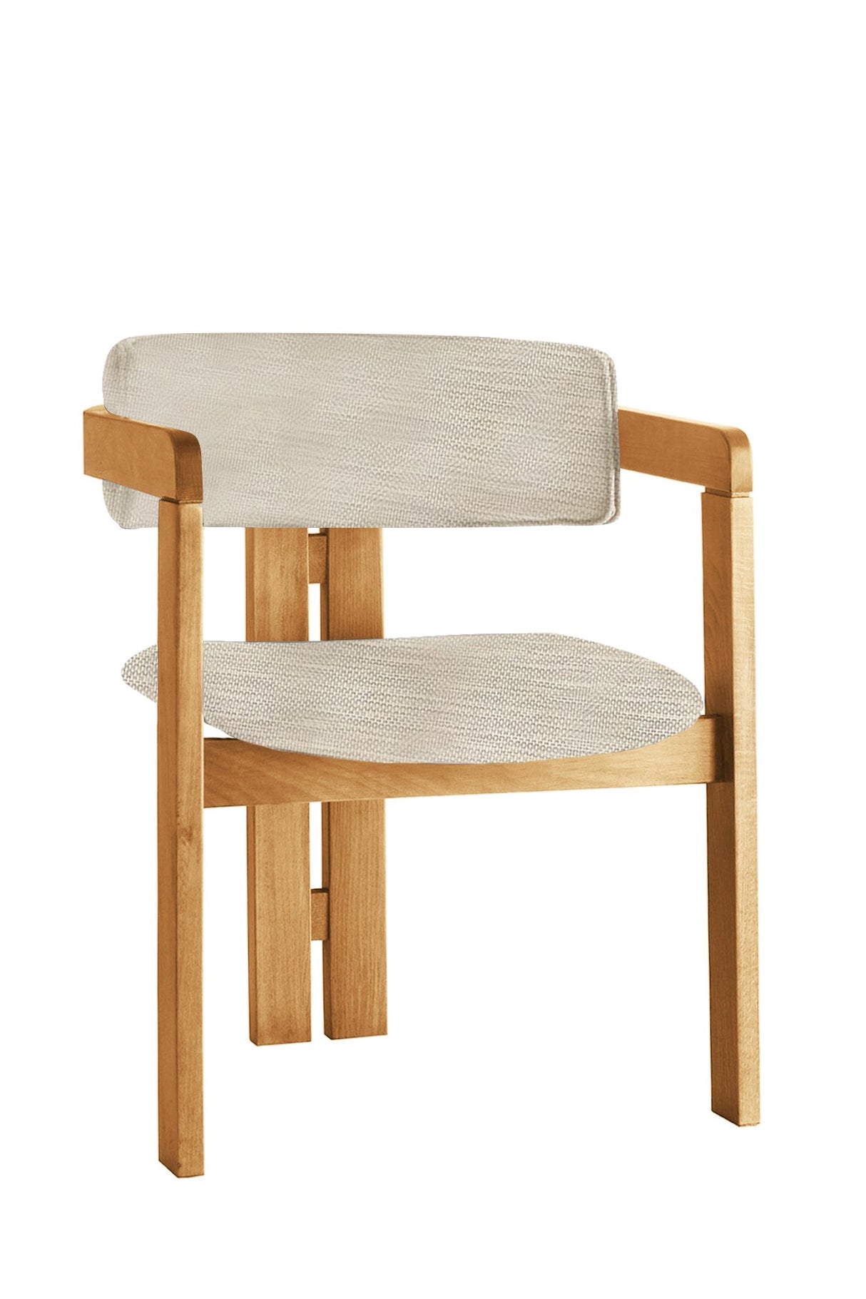 Scaun CO-046, Gri deschis - Stejar, 58x49x76 cm