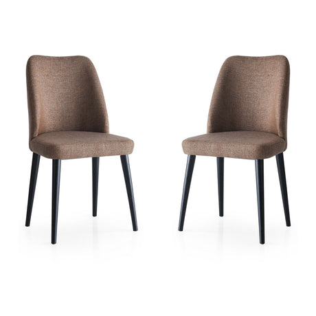 Set de scaune Luna - 673, Maro, Diverse configurații, 49x90x52 cm