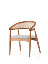 Scaun Atlas - 4352, Stejar - Crem, 53x53x75 cm