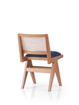 Scaun Form - 4302, Stejar - Dark bue, 45x60x77 cm