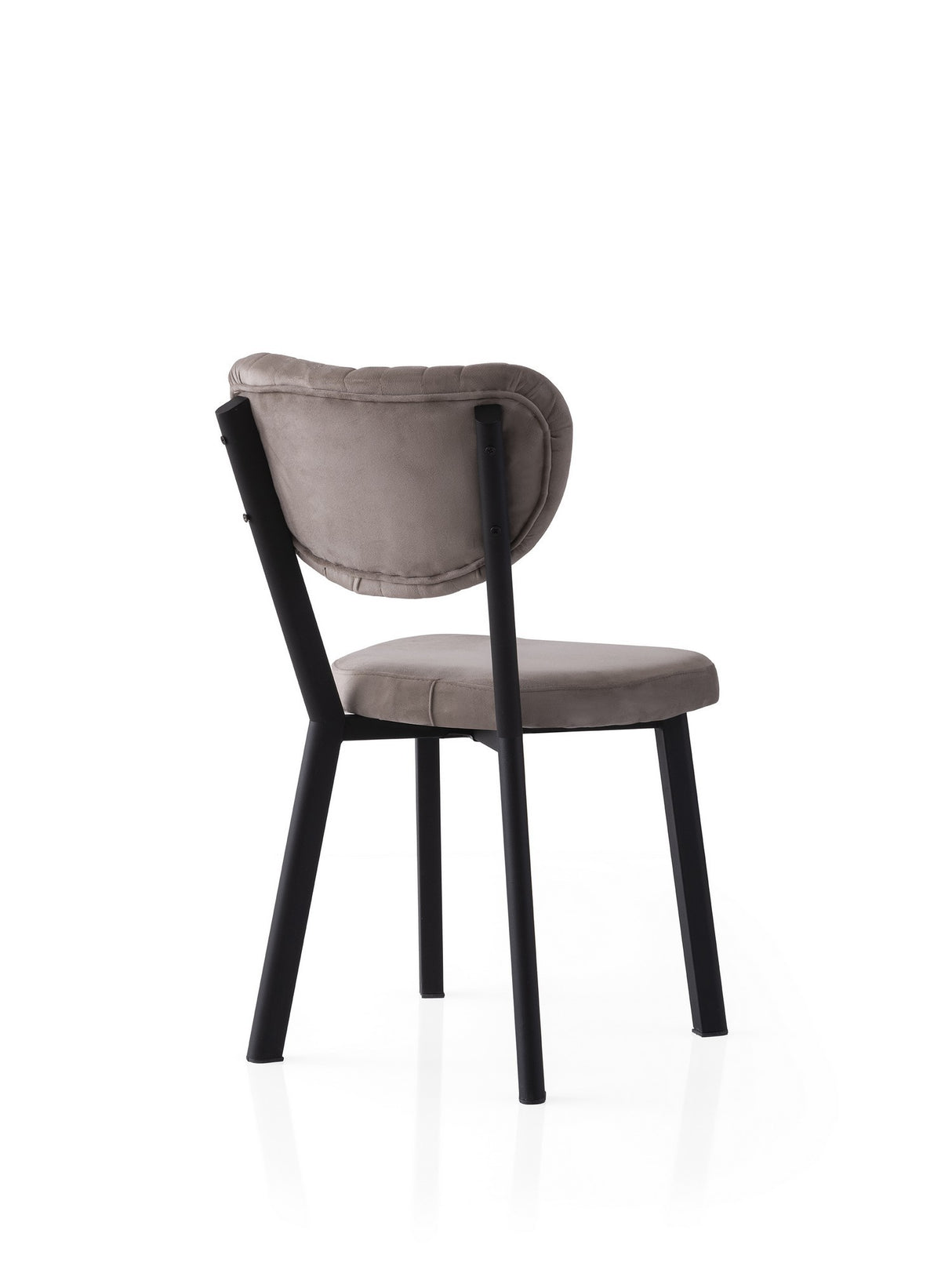 Set 2 scaune Beta - 834 V2, Negru - Mink, 46x54x86 cm