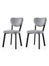 Set 2 scaune Beta - 851 V2, Negru - Ice blue, 46x54x86 cm, SKU 974NMB1849, imagine 1