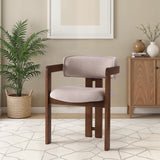 Scaun Cozy - 048, Nuc - Crem, 57x44x76 cm