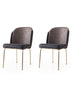 Set 2 scaune Dore - 132 V2, Auriu - Anthracithe - Mink, 62x52x75 cm, SKU 974NMB1866, imagine 1