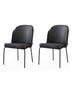 Set 2 scaune Dore - 195 V2, Auriu - Negru, 62x52x75 cm, SKU 974NMB1878, imagine 1