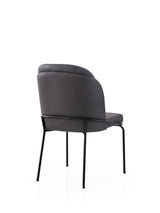 Set 2 scaune Dore - 195 V2, Auriu - Negru, 62x52x75 cm