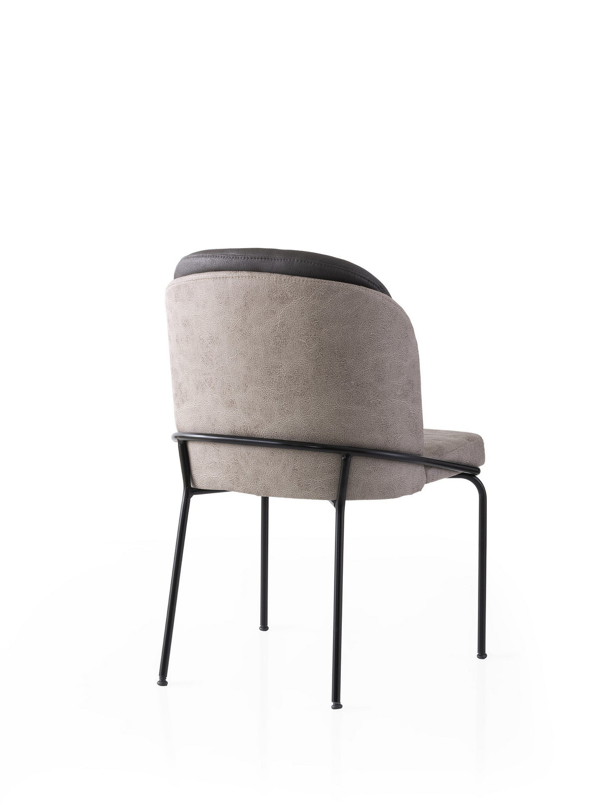 Set 2 scaune Dore - 196 V2, Auriu - Negru - Gri, 62x52x75 cm