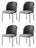 Set 4 scaune Dore - 196 V4, Auriu - Negru - Gri, 62x52x75 cm, SKU 974NMB1881, imagine 1