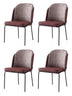 Set 4 scaune Dore - 197 V4, Auriu - Roșu, 62x52x75 cm, SKU 974NMB1883, imagine 1