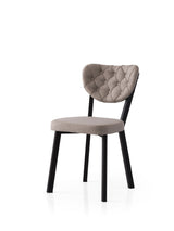 Set 2 scaune Enzo - 808 V2, Negru - Gri, 46x54x86 cm