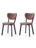 Set 2 scaune Enzo - 815 V2, Negru - Maro, 46x54x86 cm, SKU 974NMB1891, imagine 1