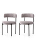 Set 2 scaune Gını - 4006 V2, Negru - Gri, 48.5x50.5x75.5 cm, SKU 974NMB1893, imagine 1