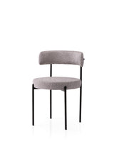 Set 2 scaune Gını - 4006 V2, Negru - Gri, 49x51x76 cm