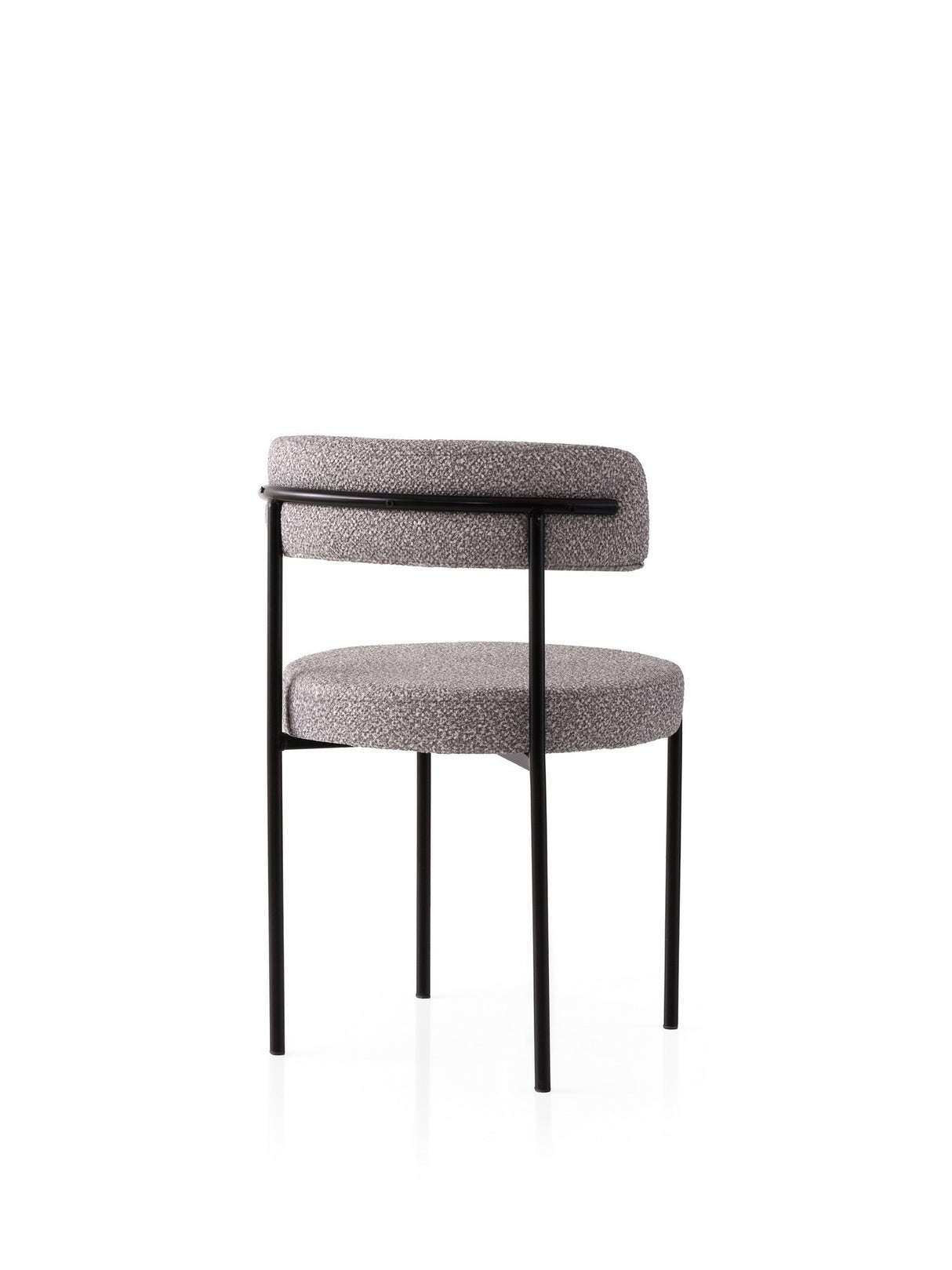 Set 2 scaune Gını - 4006 V2, Negru - Gri, 49x51x76 cm