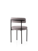 Set 2 scaune Gını - 4006 V2, Negru - Gri, 49x51x76 cm