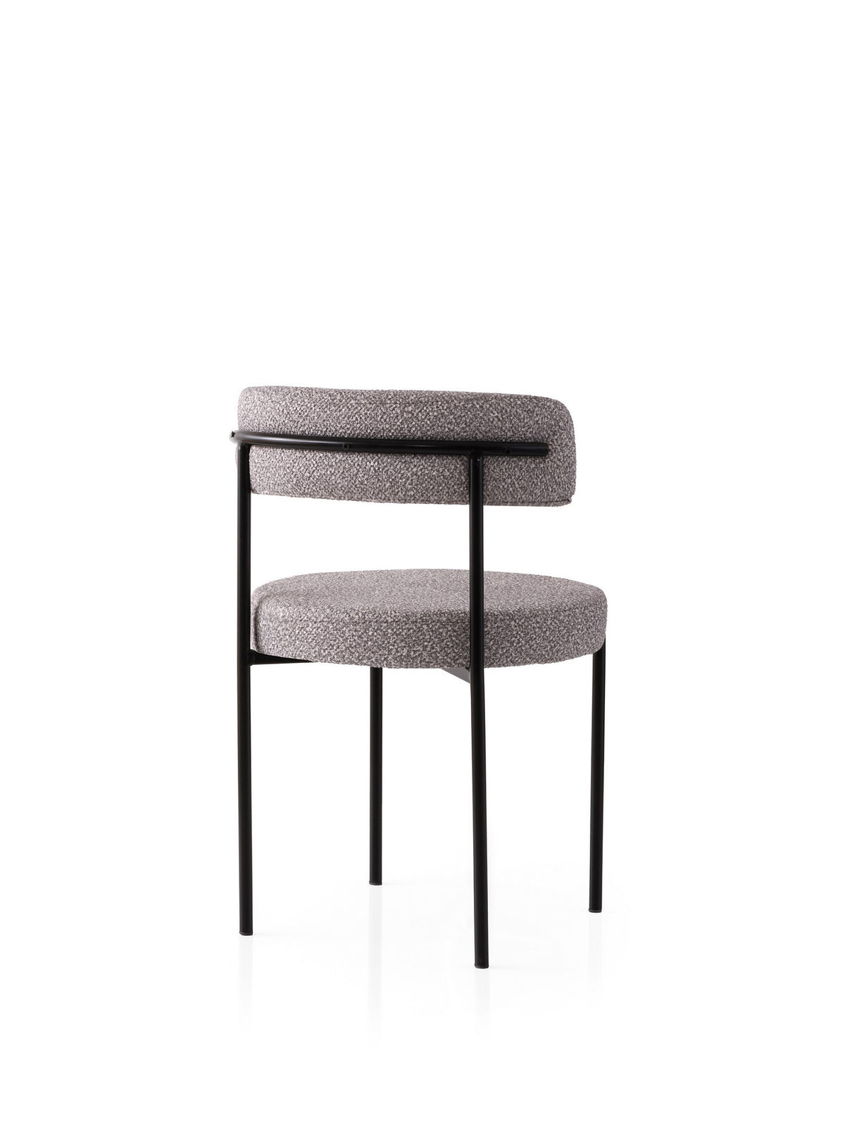 Set 2 scaune Gını - 4006 V2, Negru - Gri, 48.5x50.5x75.5 cm, SKU 974NMB1893, imagine 3