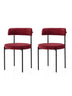 Set 2 scaune Gını - 4009 V2, Negru - Roșu, 48.5x50.5x75.5 cm, SKU 974NMB1894, imagine 1