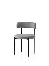 Set 2 scaune Gını - 4012 V2, Negru - Gri închis, 49x51x76 cm