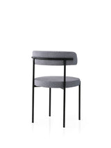 Set 2 scaune Gını - 4012 V2, Negru - Gri închis, 49x51x76 cm