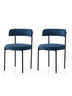 Set 2 scaune Gını - 4014 V2, Negru - Albastru închis, 48.5x50.5x75.5 cm, SKU 974NMB1897, imagine 1