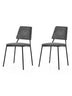 Set 2 scaune Lıma - 4554 V2, Negru - Antracit, 42.5x54x77.5 cm, SKU 974NMB1906, imagine 1