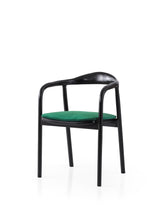 Scaun Palm - 032, Negru - Verde, 52x51x77 cm