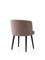 Set 4 scaune Soft - 4111 V4, Negru - Mink, 57x57x81 cm