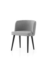 Set 2 scaune Soft - 4112 V2, Negru - Gri deschis, 57x57x81 cm