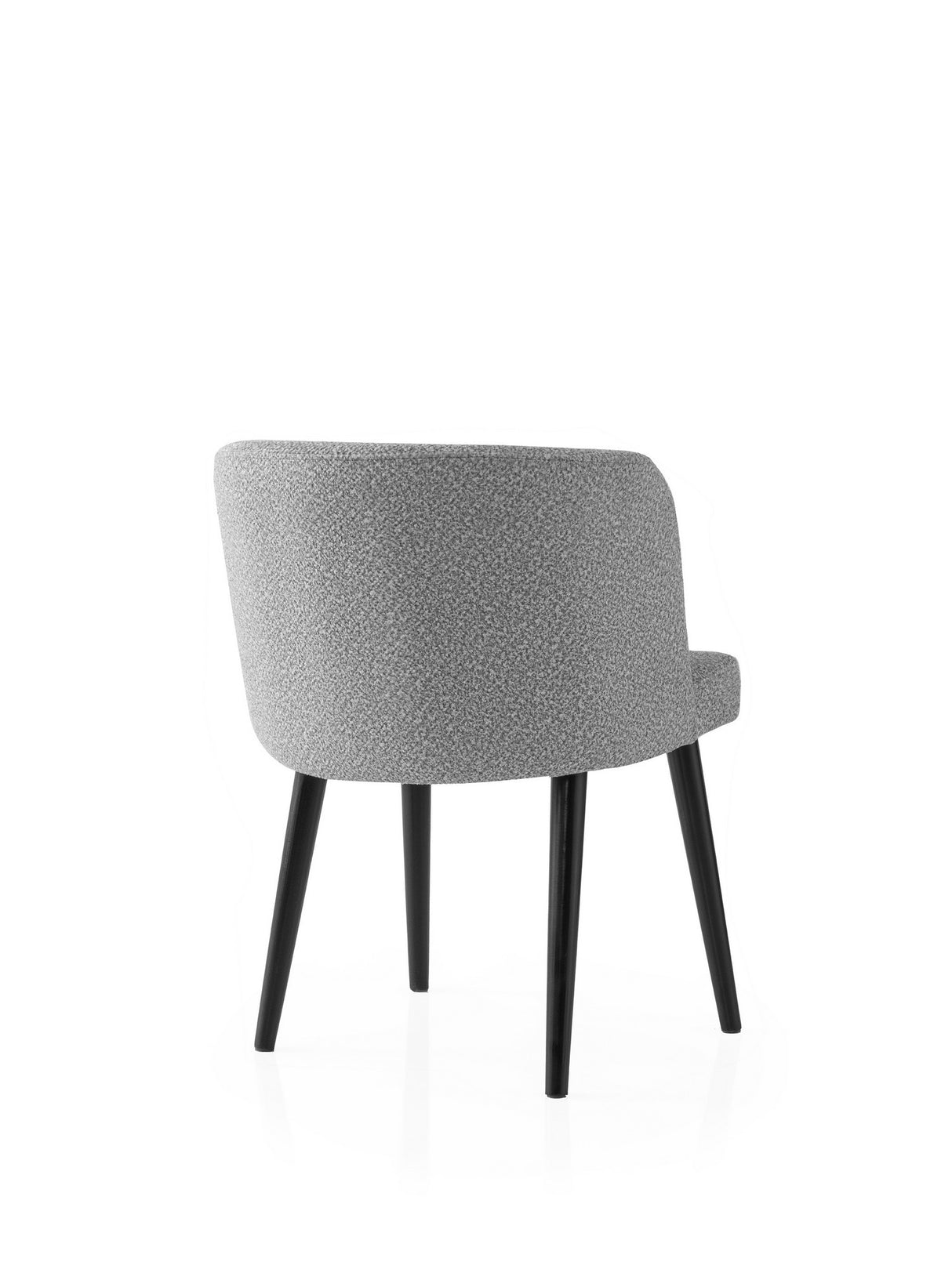 Set 2 scaune Soft - 4112 V2, Negru - Gri deschis, 57x57x81 cm