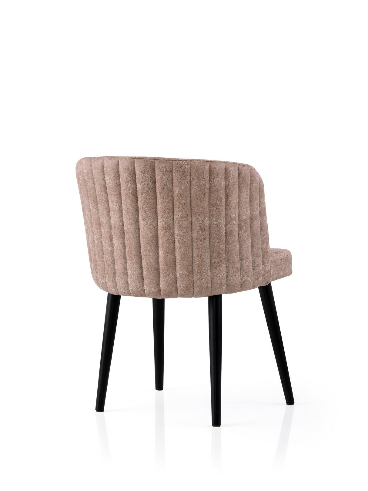 Set 4 scaune Zen - 4201 V4, Negru - Bej, 57x57x81 cm