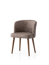 Set 4 scaune Zen - 4236 V4, Nuc - Mink, 57x57x81 cm