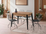 Masă dining extensibilă Dolunay - 1284, Pin atlantic, 100x60x75 cm