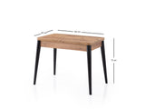 Masă dining extensibilă Dolunay - 1284, Pin atlantic, 100x60x75 cm
