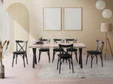 Masă dining Gala - 3021, Moca deschis, 180x80x79 cm