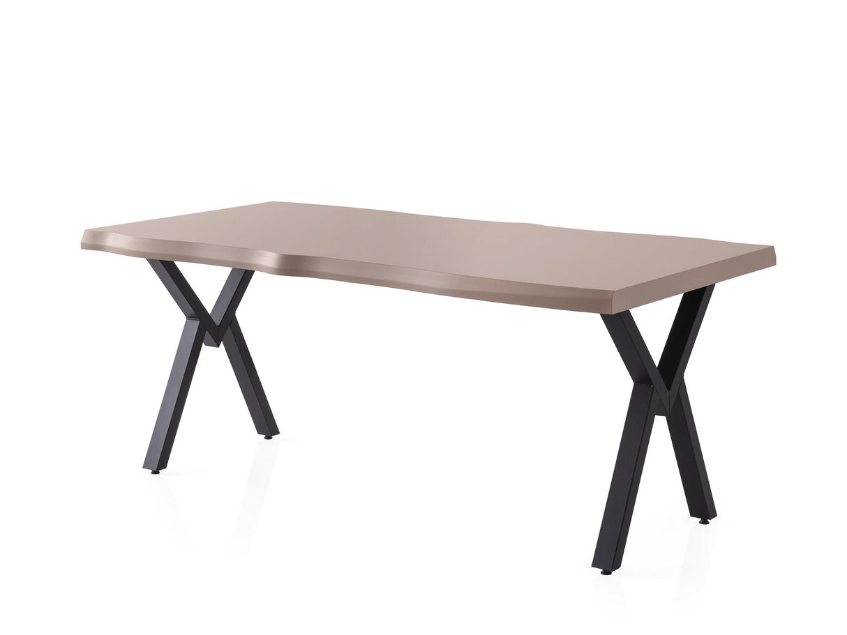 Masă dining Gala - 3021, Moca deschis, 180x80x79 cm