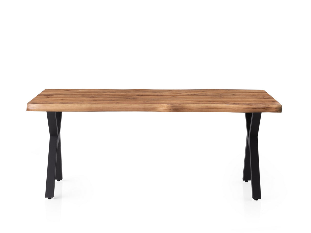 Masă dining Gala - 3022, Nuc, 180x80x79 cm