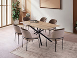 Masă dining Nox - 3001, Stejar, 180x90x79 cm