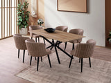 Masă dining Nox - 3001, Stejar, 180x90x79 cm