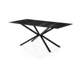 Masă dining Nox - 3002, Black marble, 180x90x79 cm