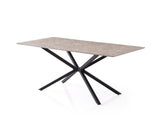 Masă dining Nox - 3003, Grey stone, 180x90x79 cm